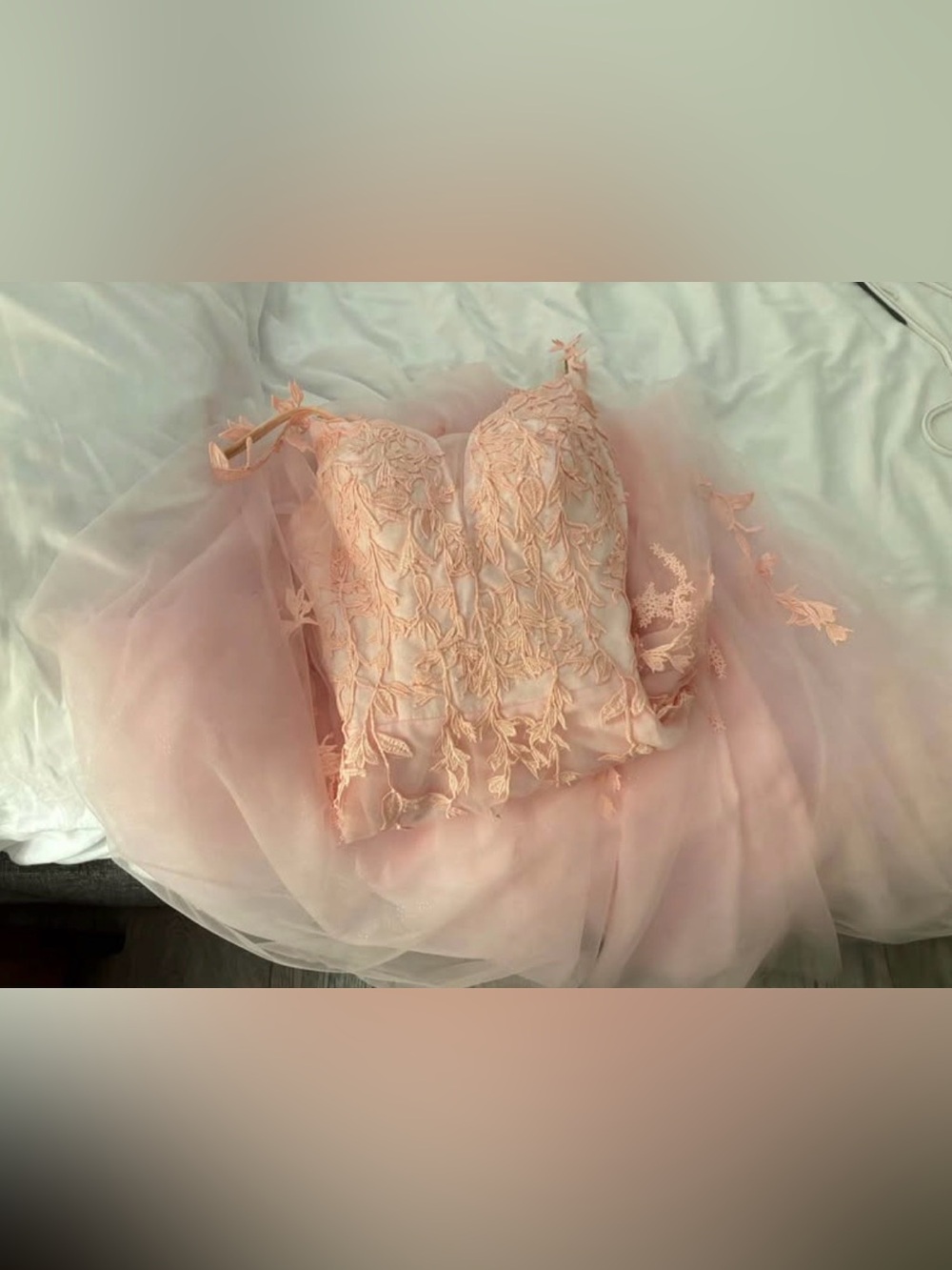 Ballerina Pink Prom or Grad tulle and lace Ballgown dress